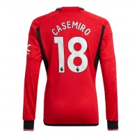Camiseta Manchester United Casemiro #18 Primera Equipación Replica 2023-24 mangas largas